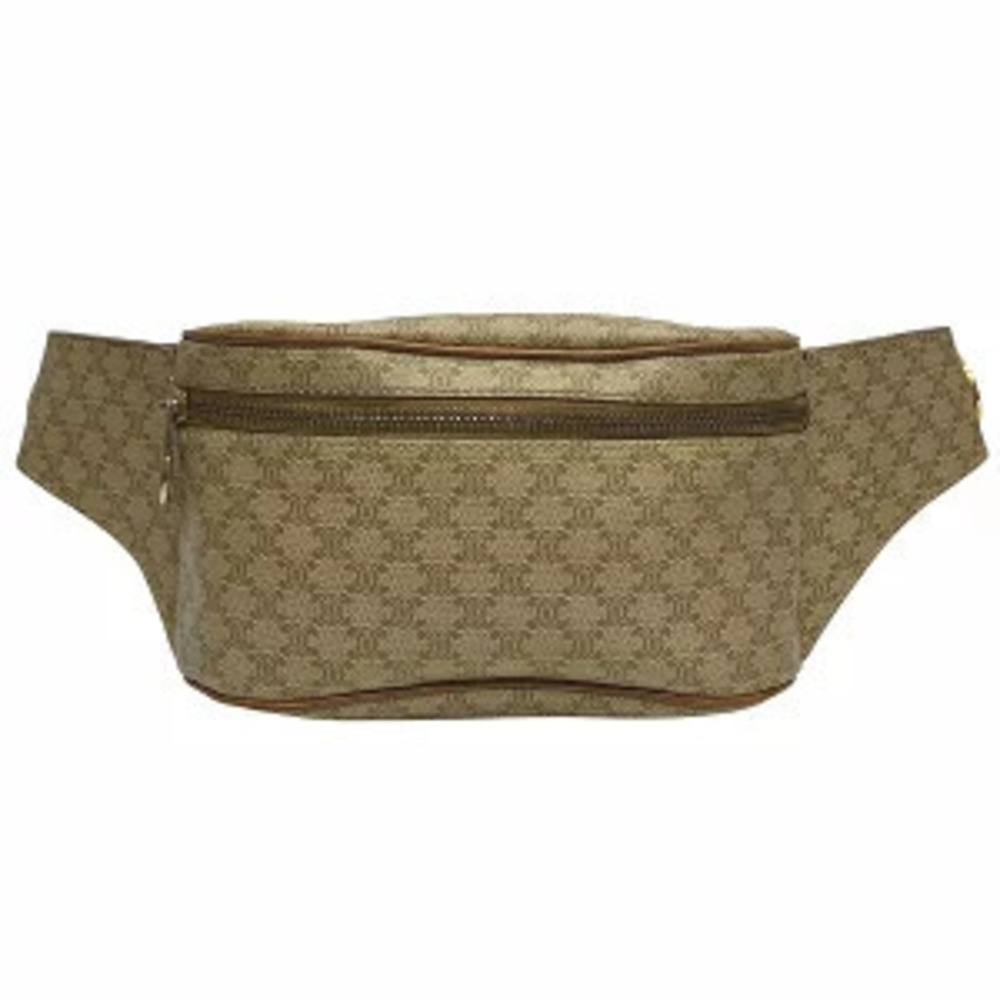 Celine Macadam Beige Cream Bag Waist Pouch Clutch Body
